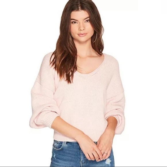 Free People Sweaters - Free People Pink Rose Perfect Day Pullover Medium